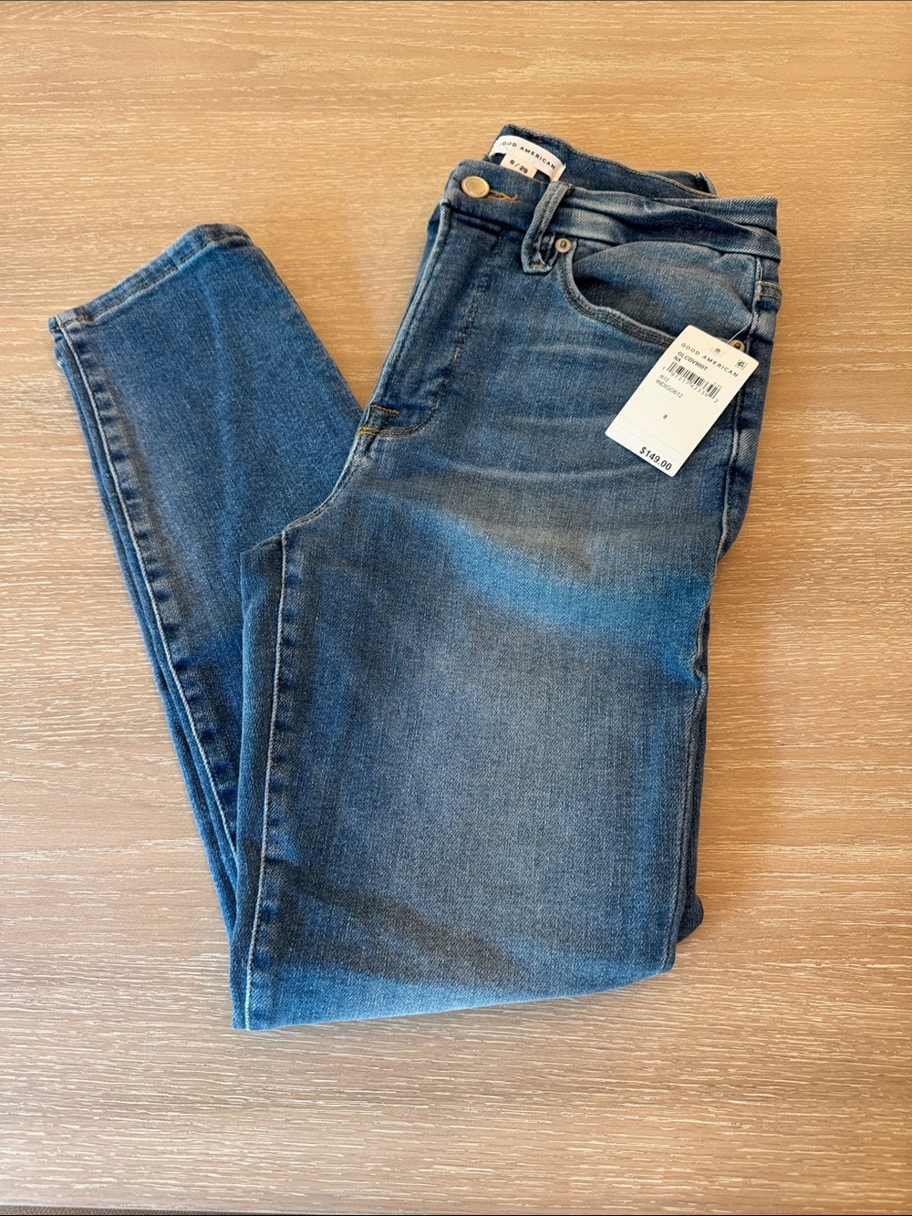 Good American Medium Blue Skinny Jeans